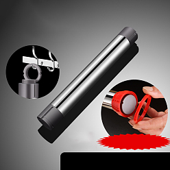 Нержавеющая Сталь Цвет Регулируемая скалка из углеродистой стали и пластика, с кольцами толщины, валик для теста для выпечки печенья для пиццы, кухонный инструмент, цвет нержавеющей стали, 565x35 мм