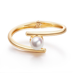 SZ60188-2 Minimalist European and American Pearl Bird's Nest Gold-plated Bracelet - Fashionable, Simple, Elegant.