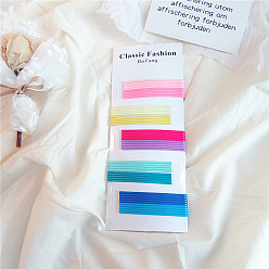 Rainbow-colored slim 50-pack card Colorful Hair Clip for Women, Cute and Stylish Hair Accessories