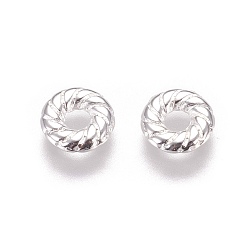 Silver Tibetan Style Alloy Spacer Beads, Silver, Lead Free & Cadmium Free, 8x2mm, Hole: 3mm
