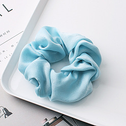 C150 Velvet-7 Silk Satin Colorful Hairband Headband Flower - 30 Colors, Versatile, Chic.