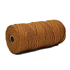 Peru Cotton String Threads, Macrame Cord, Decorative String Threads, for DIY Crafts, Gift Wrapping and Jewelry Making, Peru, 4mm, about 109.36 Yards(100m)/Roll