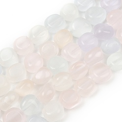 Couleur Mélangete Brins de perles de sélénite naturelles teintées, nuggets, couleur mixte, 9~11x8~10x6~10mm, Trou: 0.8mm, Environ 18~19 pcs/chapelet, 6.89~7.28'' (17.5~18.5 cm)