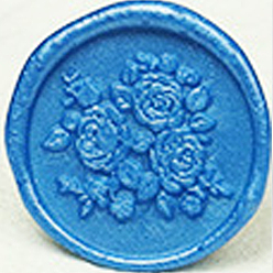 Синий Частицы сургуча, для ретро печать печать, восьмиугольник, синие, размер бутылки: 40x34 мм, о 45шт / бутылка