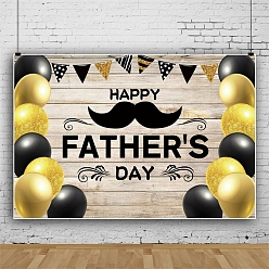 Mustache Father's Day Party Cloth Banner Decoration, Photography Backdrops, Rectangle, Mustache Pattern, 800x1200mm