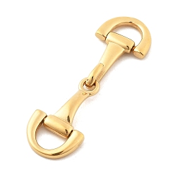 Настоящее золото 18K Ионное покрытие (ip) 304 застежки-крючки из нержавеющей стали, подвески рыболовный крючок, для изготовления кожаных браслетов, с крючками, полированный, реальный 18 k позолоченный, 48 мм, отверстие : 7.5x5 мм