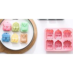 Pink 2шт. силиконовые формы для рюкзака, розовые, 12.9x15.9x2.6 см