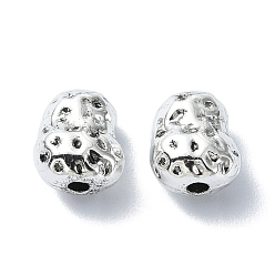 Antique Silver Tibetan Style Alloy Beads, Nuggests, Antique Silver, 8.5x7.5x6mm, Hole: 1.6mm, about 409pcs/500g
