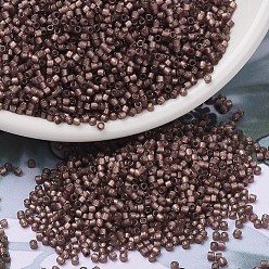 (DB2183) Окрашенный Изюм Дуракоат Полу-матовый с Серебряной Подкладкой Бусины miyuki delica, цилиндр, японский бисер, 11/0, (db 2183) окрашенный изюмом из окрашенного в полужирный серебристый цвет изюминка, 1.3x1.6 мм, отверстие : 0.8 мм, Около 2000 шт / 10 г