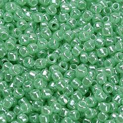 (144) Ceylon Celery Тохо 8/0 круглые бусины, японский бисер, (144) цейлонский сельдерей, 3 мм, отверстие : 1 мм, Около 1110 шт / 50 г