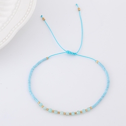 Амазонит 2мм граненые натуральные амазонитовые бусины плетеные регулируемые браслеты для женщин, 5-7/8~11-3/4 дюйм (15~30 см)