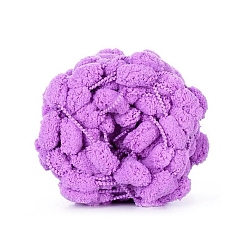 Medium Orchid Pom Pom Chunky Yarn, Arm Knitting Yarn, Super Softee Thick Fluffy Jumbo Chenille Polyester Yarn, for Blanket Pillows Home Decoration Projects, Medium Orchid, 30mm, about 27.34 yards(25m)/skein