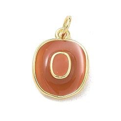 Sienna Brass Enamel Pendants, Cowboy Hat Charms, Rack Plating, Long-Lasting Plated, Cadmium Free & Lead Free, Real 18K Gold Plated, Sienna, 16.5x12.5x3.5mm, Hole: 3mm