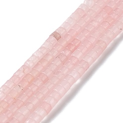 Pink Natural Jade Beads Strands, Disc, Dyed, Heishi Beads, Pink, 2x3mm, Hole: 0.8mm, about 178pcs/strand, 15.04''(38.2cm)