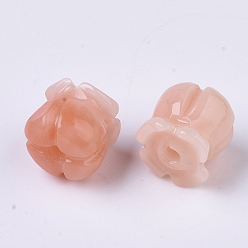 Light Salmon Synthetic Coral Beads, Dyed, Imitation Jade, Tulip, Light Salmon, 8.5x8mm, Hole: 1.5mm