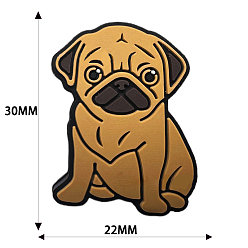 Перу Экологичные силиконовые фокусные бусины в форме собаки, пищевые, экологически чистые, Перу, 30x22 мм