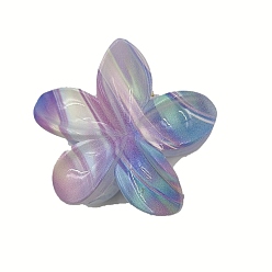 Лиловый Цветочные пластиковые заколки для волос с когтями, аксессуары для волос для женщин и девочек, сирень, 80 мм