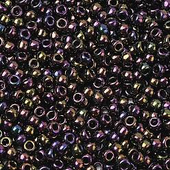 (85) Metallic Iris Purple Тохо 8/0 круглые бусины, японский бисер, (85) пурпурный металлический ирис, 3 мм, отверстие : 1 мм, Около 1110 шт / 50 г