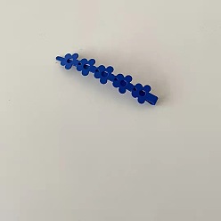 Rhine Blue - Small Plum Blossom Hair Clip Заколка для волос Klein синего цвета с матовой текстурой - бахрома, составить, зажим для утконоса, боковой зажим.