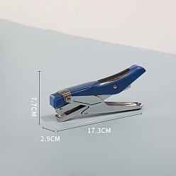Royal Blue Plastic Office Stapler, Spring Powered Desktop Stapler, Royal Blue, 173x29x77mm