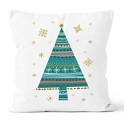 CRD10-4 Christmas 4pcs Throw Pillow Cover Holiday Decoration Gift Home Sofa Pillow Cushion Cover Without Core