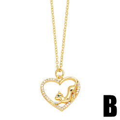 B Trendy hip-hop animal necklace women's fashionable personality clavicle chain nkt52