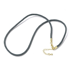Шифер Серый 3 изготовление ожерелий из нейлонового шнура миланского плетения толщиной ☐ мм, с латунными выводами и 304 застежками из лобстера из нержавеющей стали, золотые, стойки покрытие, долговечный, шифер серый, 17.83 дюйм (45.3 см)