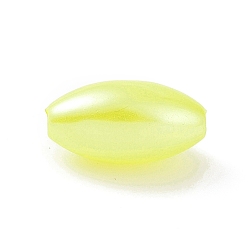 Champagne Yellow ABS Plastic Imitation Pearl Beads, Rice, Champagne Yellow, 13.5x7.5mm, Hole: 1.6mm, about 1428pcs/500g