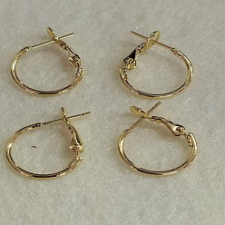Golden Messing Creolen, Nickel frei, golden, 16x1.2 mm