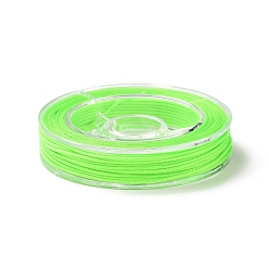 Lawn Green Nylon Thread for Jewelry Making, Lawn Green, 0.8mm, about 7~9m/roll