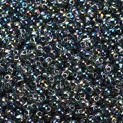 (DP249L) Transparent Light Gray AB Миюки 3.4мм капельные бусины, японский бисер, прозрачные цвета AB, (dp249l) прозрачный светло-серый ab, 3.4x3 мм, отверстие : 0.65 мм, Около 900 шт / 50 г