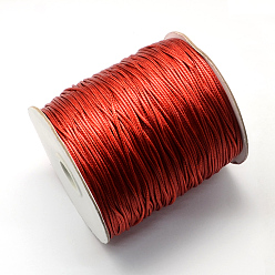 FireBrick Korean Waxed Polyester Cords, FireBrick, 3mm, about 43.74 yards(40m)/roll