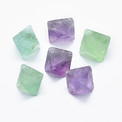 Fluorite Natural Fluorite Beads, No Hole/Undrilled, Bicone, 25~30mm