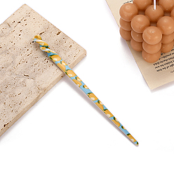 Лимон Палочки для волос из ацетата целлюлозы, аксессуары для волос для женщин и девочек, лимон, 180 мм