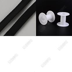 Черный 10м полиэстеровый рукав для фиксации костей, лента для замены бюстгальтера на косточках, для пошива аксессуаров, чёрные, 10x2 мм