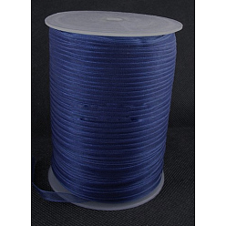 Dunkelblau Organzaband, galloon, dunkelblau, 1/8 Zoll (3 mm), 1000 Yards / Rolle (914.4 m / Rolle)