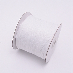 Белый Хлопчатобумажные ленты из твила, елочка ленты, для шитья, белые, 3/8 дюйм (10 мм) x 0.84 мм, о 80yards / рулон (73.15 м / рулон)