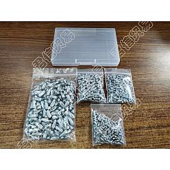 Stainless Steel Color Unicraftale 600Pcs 4 Style 304 Stainless Steel Ball Chain Connectors, Stainless Steel Color, 150pcs/style