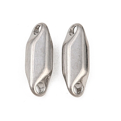 Oval 201 подвески из нержавеющей стали, цвет нержавеющей стали, не тускнеет, овальные, 20.7x7.5x4 мм, отверстие : 3 мм