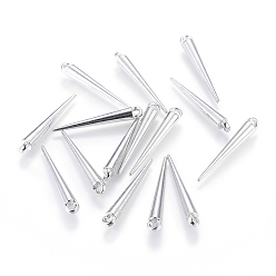 Платина Тибетский стиль сплава шипованные подвески, без свинца и без кадмия, платина, 34x4.5x4.5 мм, отверстие : 2 мм, Около 560 шт / 1000 г