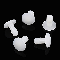 White Plastic Doll Joints, with Washers, DIY Crafts Stuffed Toy Teddy Bear Accessories, White, 17x14.5mm