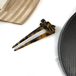 Кокосово-Коричневый Вилки для волос из ацетата целлюлозы, аксессуары для волос для женщин и девочек, кокосового коричневый, 115x40 мм