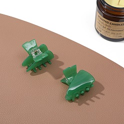 Зеленый Заколки-коготь из морковного ацетата целлюлозы, аксессуары для волос для женщин и девочек, зелёные, 45 мм