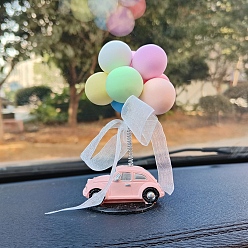Car Cute Foam Spring Balloon Ornament, Resin Base for Car Interior Decorations, Car, 43x130mm