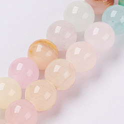 (52) Непрозрачная лаванда Натуральный красочный зеленый нефрит бисер пряди, окрашенные, круглые, разноцветные, 6 мм, отверстие : 0.8 мм, около 63 шт / нитка, 14.5 дюйм (37 см)