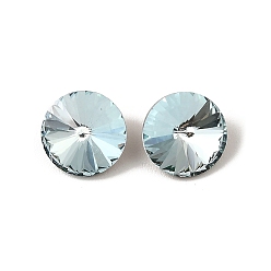 Бирюза K 5 кабошоны из стеклянного страза, задние и задние, граненые, конус, горный хрусталь Риволи, бирюзовые, 8x4 мм