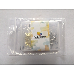 Platinum & Golden PandaHall Elite Brass Micro Pave Clear Cubic Zirconia Charms, with Jump Rings, Scissors, Platinum & Golden, 14.5x8.5x1.5mm, Hole: 3.5mm, 2 colors, 10pcs/color, 20pcs/box