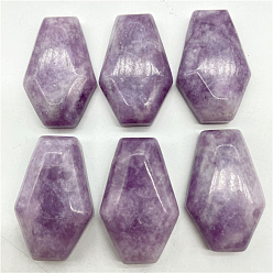 Lepidolite Halloween Natural Lepidolite Carved Coffin Figurines, Reiki Stones Statues for Energy Balancing Meditation Therapy, 19x30x7mm
