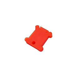 Red Plastic Thread Winding Boards, Floss Bobbins, for Cross-Stitch, Embroidery, Sewing Craft, Red, 38x26x1mm