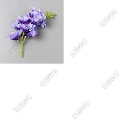 Лиловый 12шт. шелковая ткань и пластиковая имитация гиацинта, искусственный цветок, для украшения дома к Рождеству, сирень, 185~190x83~95x41~48 мм